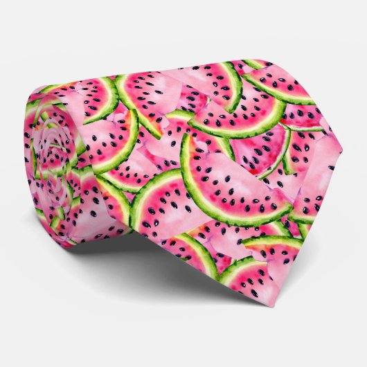 Watermelon Überraschung Krawatte (Gerollt)