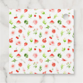 Watermelon und Pomegranate Baby Dusche Vielen Dank Geschenkanhänger (Rückseite)