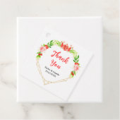 Watermelon und Pomegranate Wedding Vielen Dank Geschenkanhänger (Beispiel)