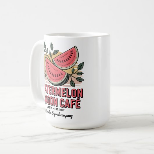 Watermelon Wagon Café Kaffeetasse (Vorderseite Links)