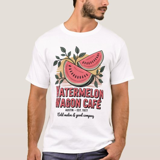 Watermelon Wagon Café T-Shirt (Vorderseite)