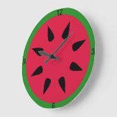 Watermelon Wall Clock Große Wanduhr (Winkel)