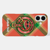 Watermelon-Wappen über Tartan Case-Mate iPhone Cas Hülle (Rückseite (Horizontal))