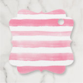 Watermelon Watercolor Babydusche Danke Geschenkanhänger (Rückseite)