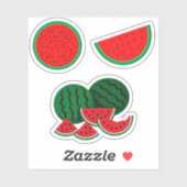 Watermelon Wedges Aufkleber (Blatt)