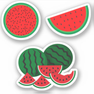 Watermelon Wedges Aufkleber