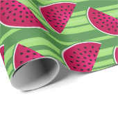 Watermelon Wedges Muster Geschenkpapier (Rolleneckpunkt)