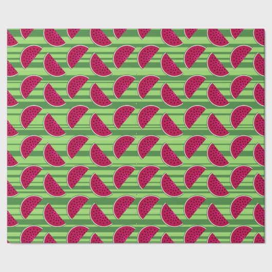 Watermelon Wedges Muster Geschenkpapier (Saum)
