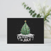 Watermelon Weihnachten Baum Weihnachten im Juli So Dankeskarte (Stehend Vorderseite)