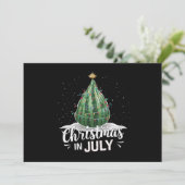 Watermelon Weihnachten Baum Weihnachten im Juli So Einladung (Stehend Vorderseite)