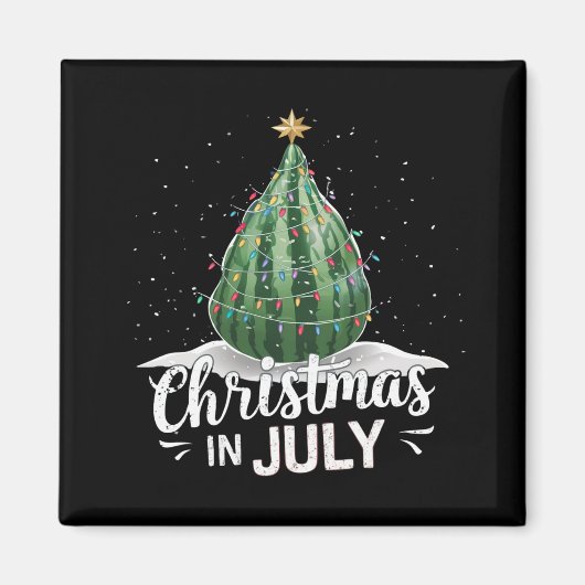 Watermelon Weihnachten Baum Weihnachten im Juli So Magnet (Vorne)