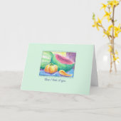 Watermelon Winter Vermisst Sie Karte (Gelbe Blume)