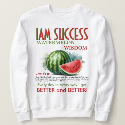 WATERMELON WISDOM SWEATSHIRT (Design vorne)