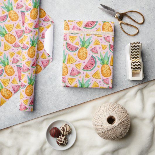 Watermelon Wrapping Paper Geschenkpapier (Kunsthandwerk)