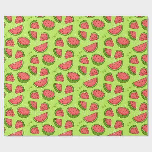 Watermelon Wrapping Paper Geschenkpapier (Flach)
