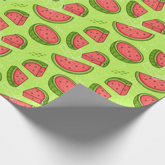 Watermelon Wrapping Paper Geschenkpapier (Ecke)