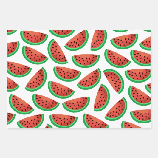 Watermelon Wrapping Paper Geschenkpapier Set (Vorderseite)
