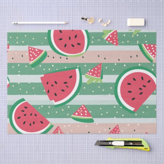 Watermelon Wrapping Paper Seidenpapier (Handwerk)