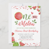 Watermelone im Sommer in einem Melon zum Geburtsta Einladung (Vorderseite)