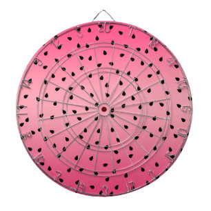Watermelone Schwarze Seeds Sommermäuse Juicy Pink Dartscheibe