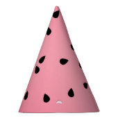 Watermelone Schwarze Seeds Sommermäuse Juicy Pink Partyhütchen (Rechts)