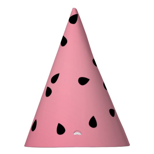 Watermelone Schwarze Seeds Sommermäuse Juicy Pink Partyhütchen (Rechts)