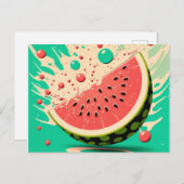 Watermelone Sommer-Hochgebirge Postkarte (Vorne/Hinten)