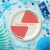 Watermelons Paper Tellers - Ihr Text - Name Pappteller (Party)