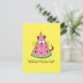 Watermeowlon Watermelon Falknerei - Falconeria Loc Postkarte (Stehend Vorderseite)