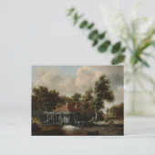 Watermill Holland Meindert Hobbema Postkarte (Stehend Vorderseite)