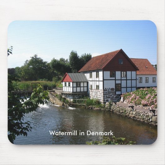 Watermill in Dänemark Mousepad (Vorne)