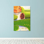 Watermill Leinwanddruck (Insitu (Holzboden))