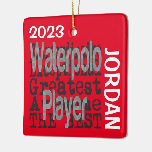 Waterpolo Player Extraordinaire CUSTOM Keramikornament (Links)