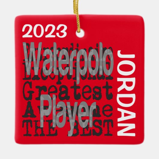 Waterpolo Player Extraordinaire CUSTOM Keramikornament (Vorderseite)
