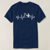 Waterpolo Player Heartbeat Water Polo Spieler Coac (Design vorne)