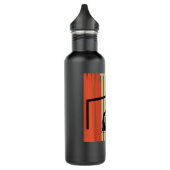 Waterpolo Player Retro Vintages Wasser Polo Spiele Edelstahlflasche (Links)