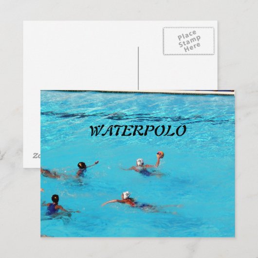 WATERPOLO POSTKARTE (Vorne/Hinten)