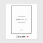 Waterproof bearbeitbares Badezimmer Vinyl-Etikett Aufkleber (Blatt)