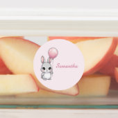 Waterproof Bunny Name Sticker Label (Befestigt)