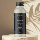 Waterproof curly font black cosmetics bottle label schaumweinetikett