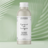 Waterproof curly font white cosmetics bottle label schaumweinetikett