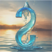 Waterproof Decal Custom-Cut Vinyl Sticker (Vorderseite)