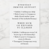 Waterproof Elderberry Syrup Instructions Labels Weinetikett (Einzelnes Label)