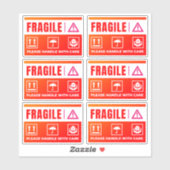 Waterproof Fragile Stickers (Handle with Care) Aufkleber (Blatt)