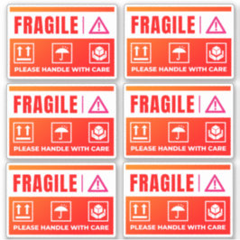Waterproof Fragile Stickers (Handle with Care) Aufkleber