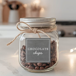 Waterproof Holiday Hot Chocolate Bar Jar Labels
