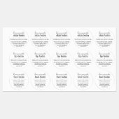 Waterproof Homemade Balm Sticker (Blatt)