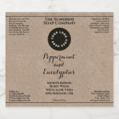 Waterproof kraft cosmetics bottle label add logo schaumweinetikett (Einzelnes Label)