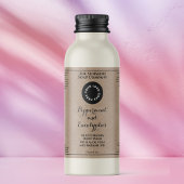 Waterproof kraft cosmetics bottle label add logo schaumweinetikett