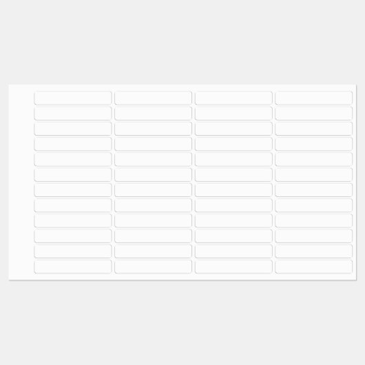 Waterproof Labels mit weißer Hautfarbe Etiketten (Blatt)